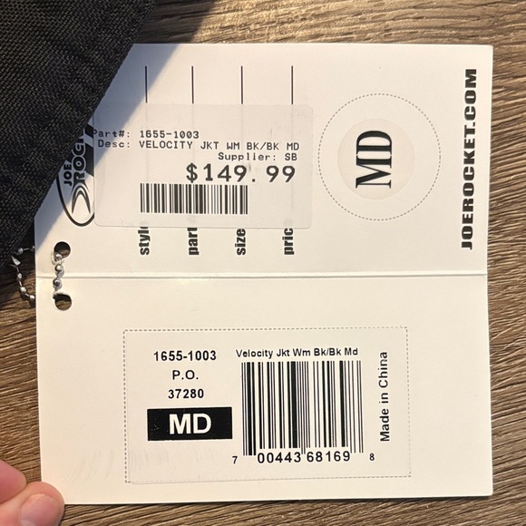 Joe Rocket Women’s Velocity Black Mesh Motorcycle Jacket Medium NWT Armor - Picture 4 of 6